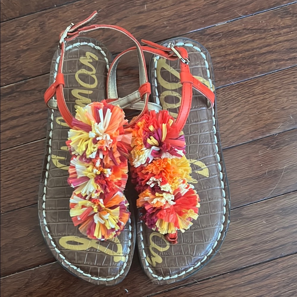 Colorful Pom Pom Sandals